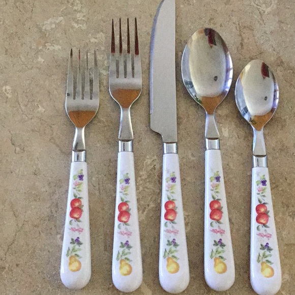 Vintage Corelle Stainless Flatware set, 20pc - Picture 3 of 4
